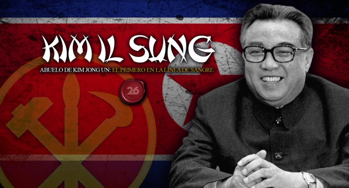 Kim Il Sung: abuelo de Kim Jong Un. Foto: 26 Historia / Canal 26.