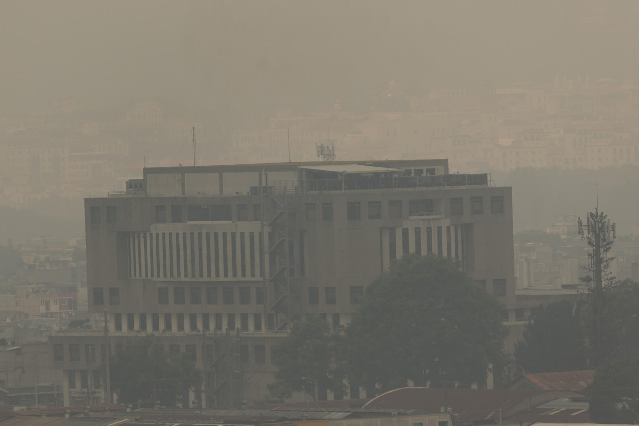 Contaminación del aire en Guatemala. Foto EFE.