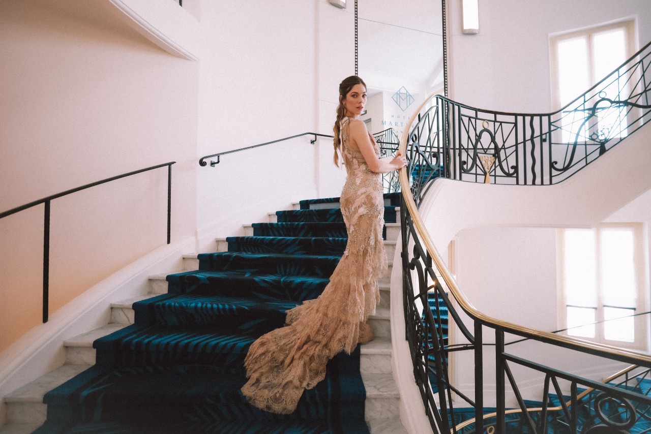 Laura Laprida en el Festival de Cannes.