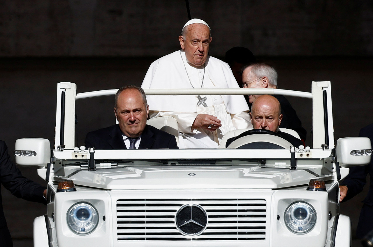 El papa  Francisco y su audiencia semanal en el Vaticano. Foto: Reuters