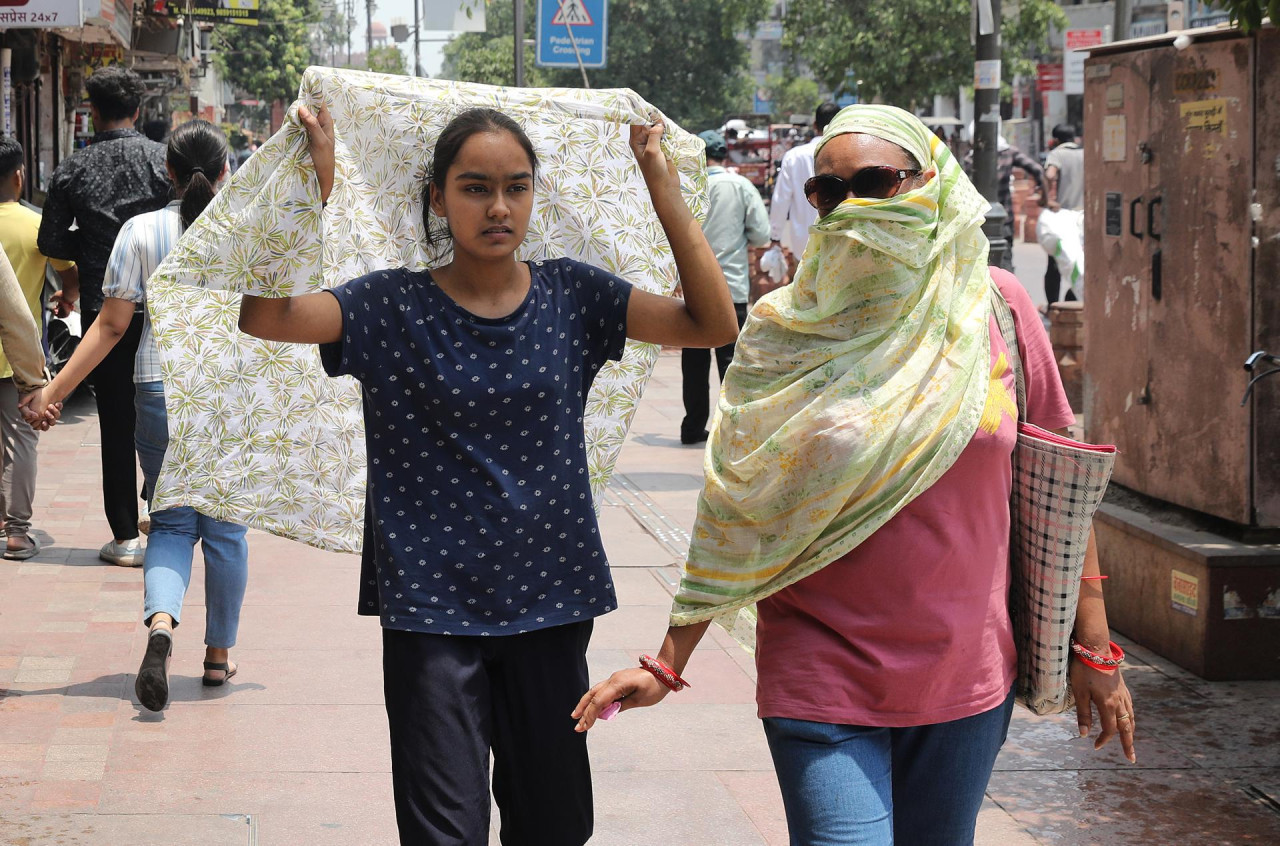 En Nueva Delhi se registraron temperaturas por encima de los 47 grados. Foto: EFE.