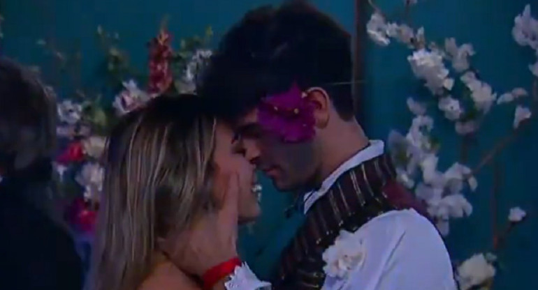 Nicolás y Florencia de Gran Hermano. Foto: captura Telefe.