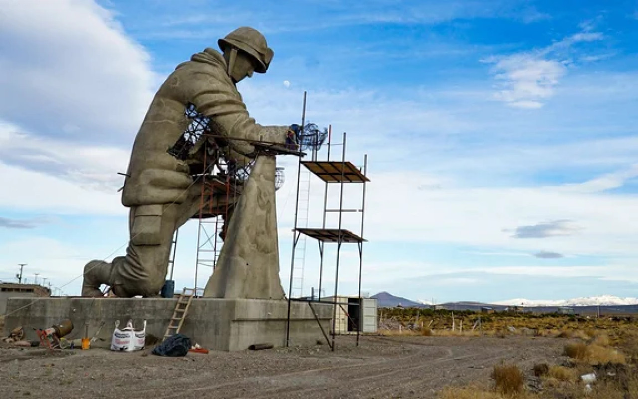 El monumento más grande a los soldados argentinos de Malvinas. Foto: NA