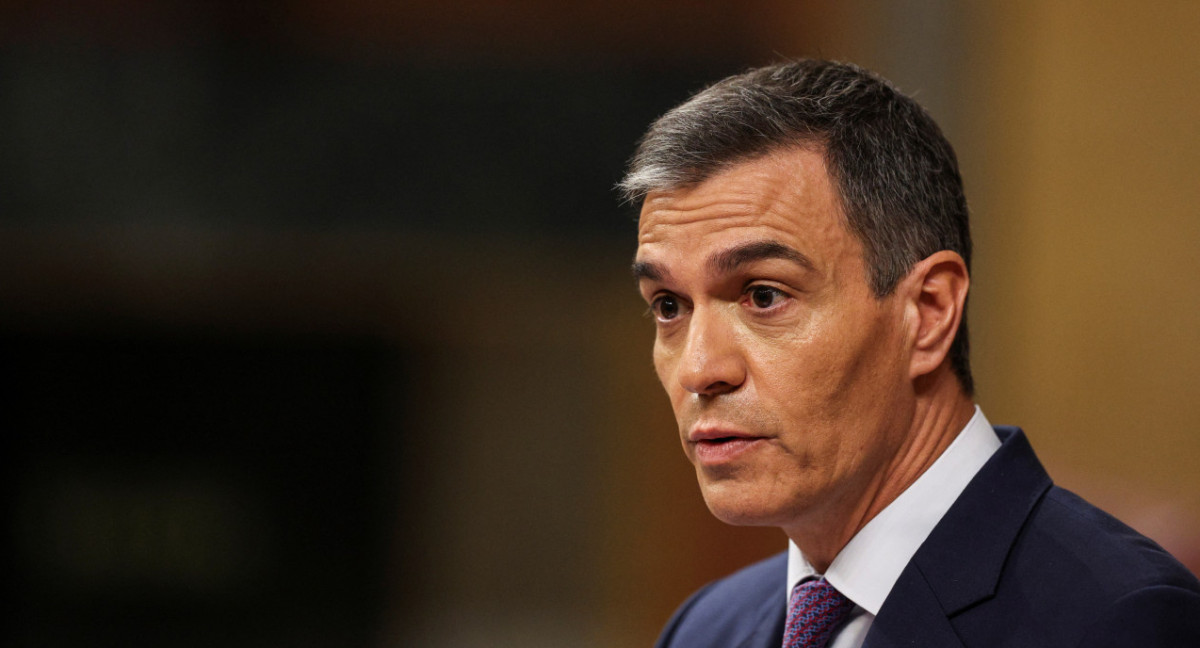 Pedro Sánchez ante el Congreso español. Foto: REUTERS.