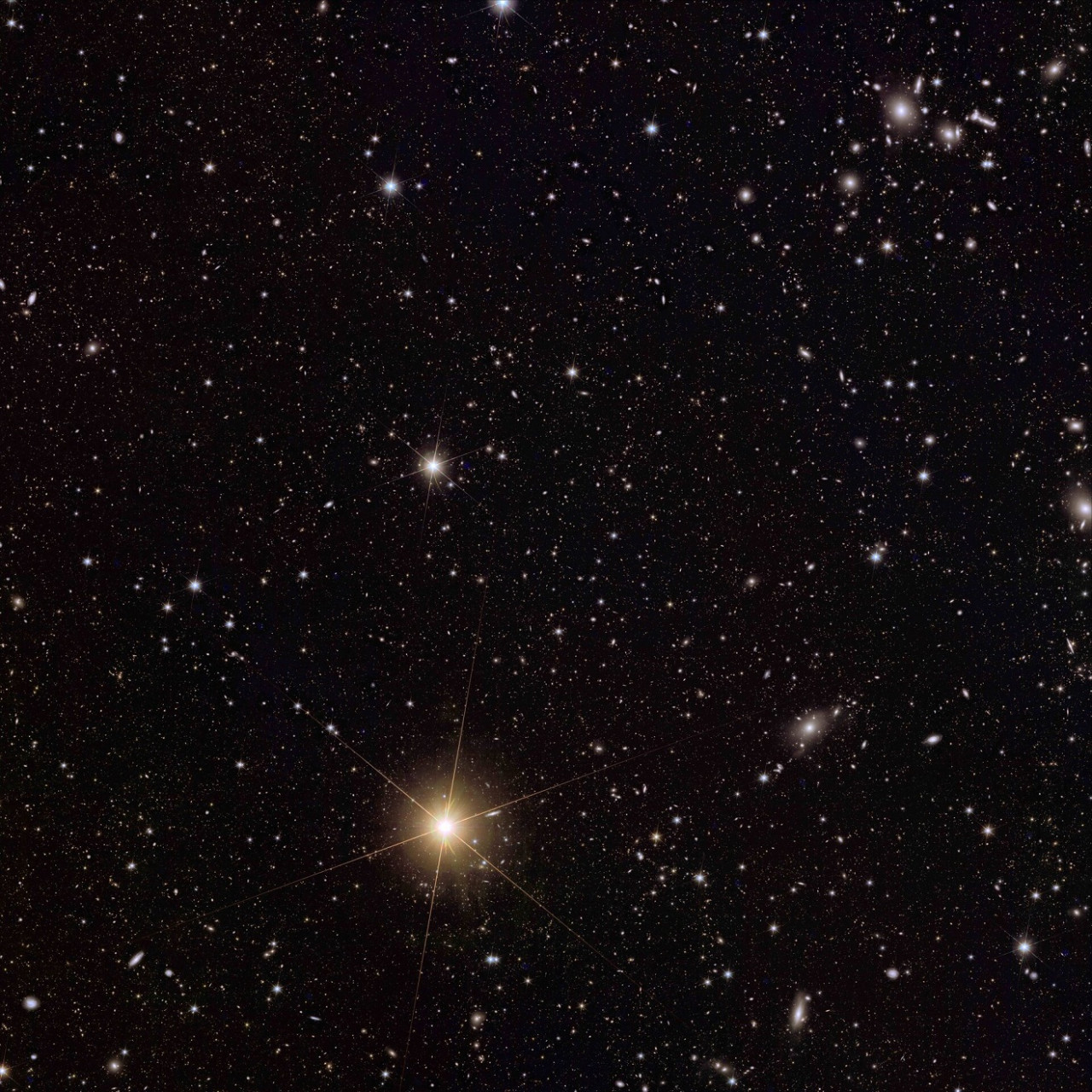 Interesting photographs taken with the Euclid telescope.  Photo: European Space Agency