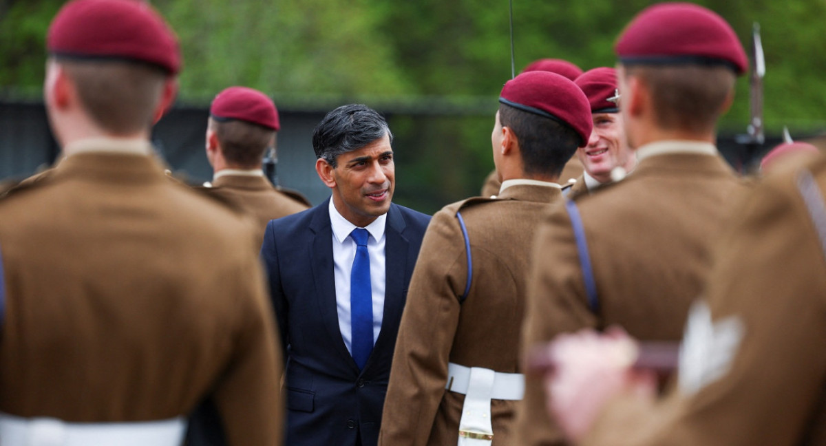 Rishi Sunak, primer ministro británico. Foto: Reuters.