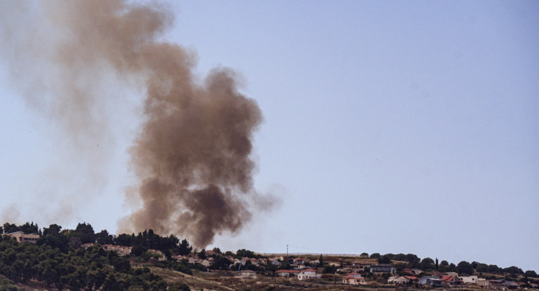 Ataque de Hezbollah contra Israel. Foto: Reuters