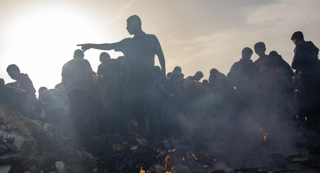 Graves ataques en Rafah, Gaza. Foto:EFE