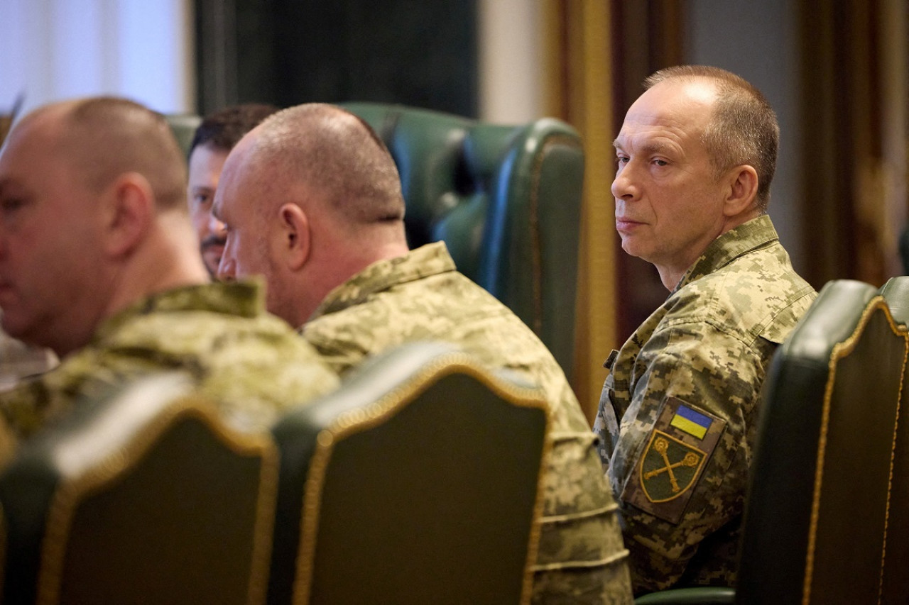 Oleksandr Syrskyi, comandante en jefe de Ucrania. Foto: Reuters.