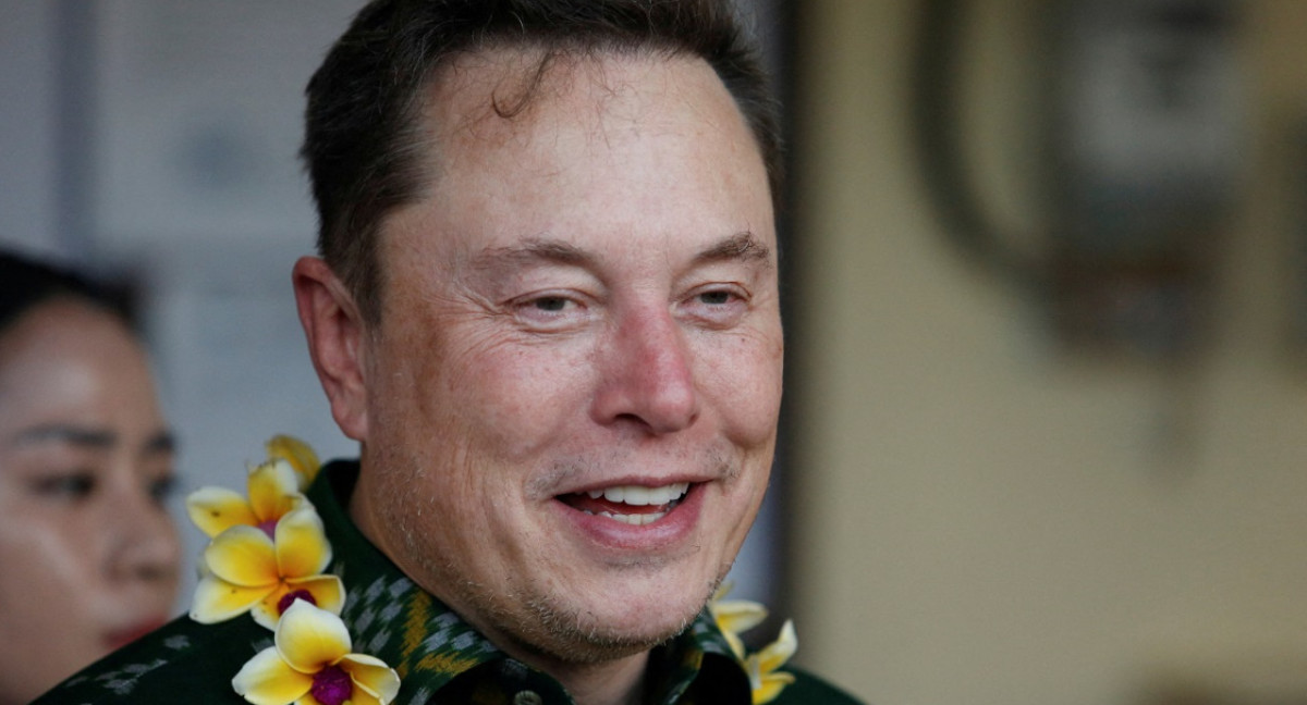 Elon Musk en Bali. Foto: Reuters.