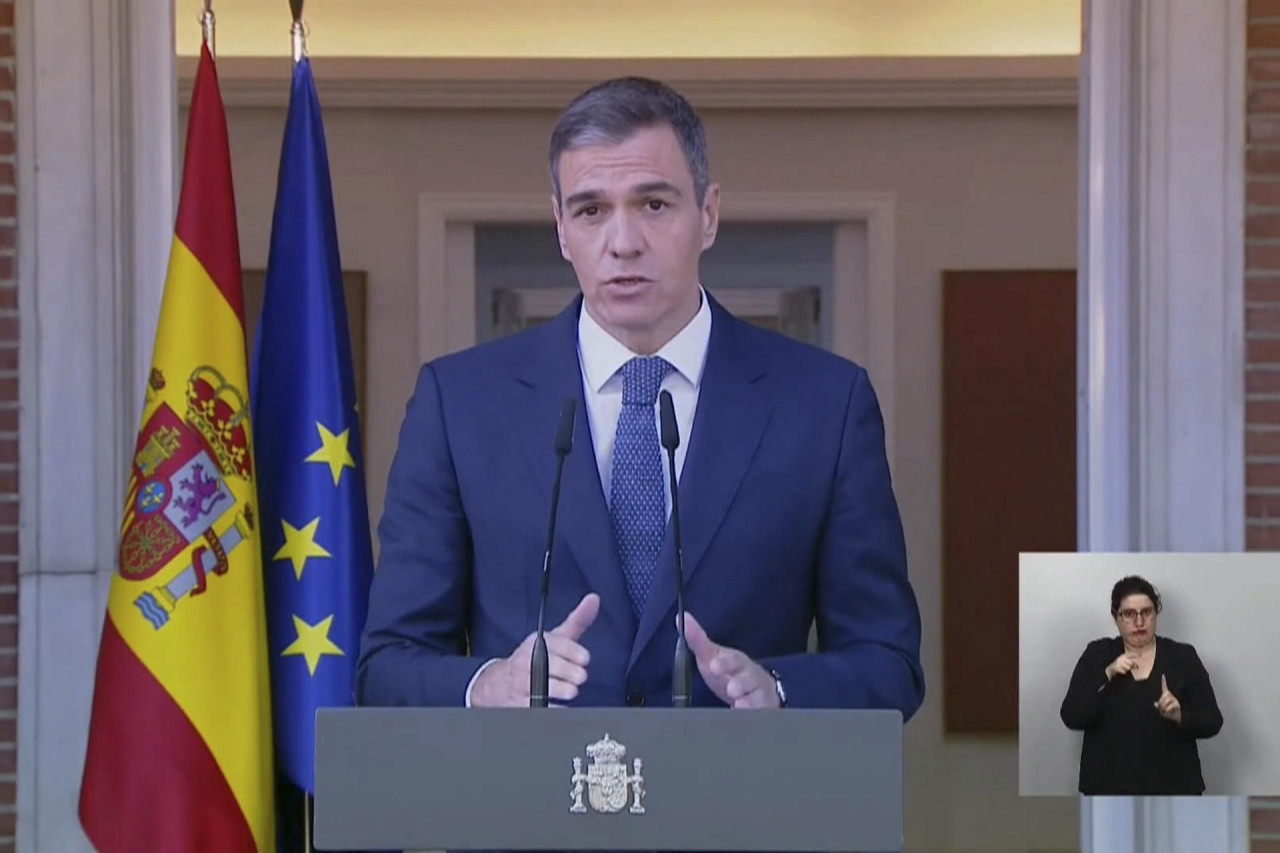 Pedro Sánchez, presidente de España. Foto: EFE.