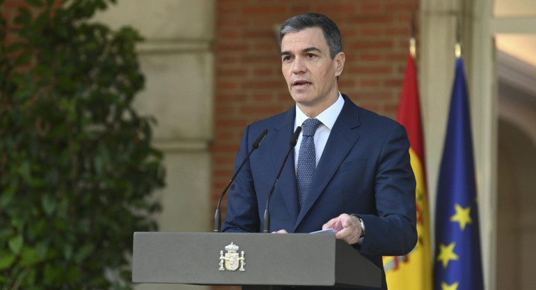 Pedro Sánchez, presidente de España. Foto: EFE.