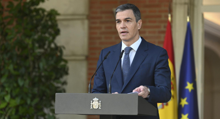 Pedro Sánchez, presidente de España. Foto: EFE.