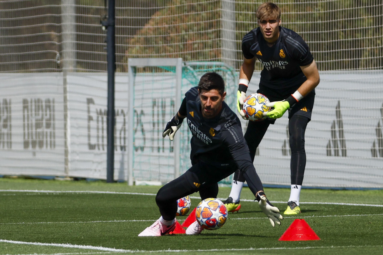 Thibaut Courtois, arquero del Real Madrid. Foto: EFE.