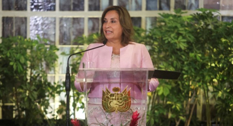 Dina Boluarte, presidenta de Perú. Foto: Reuters.