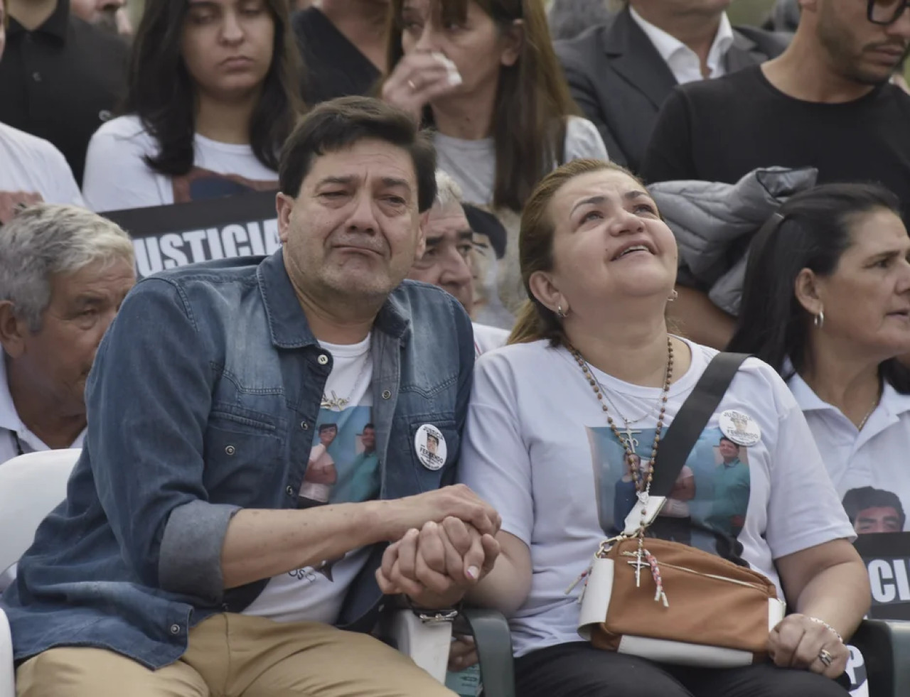 Los padres de Fernando Báez Sosa. Foto: NA