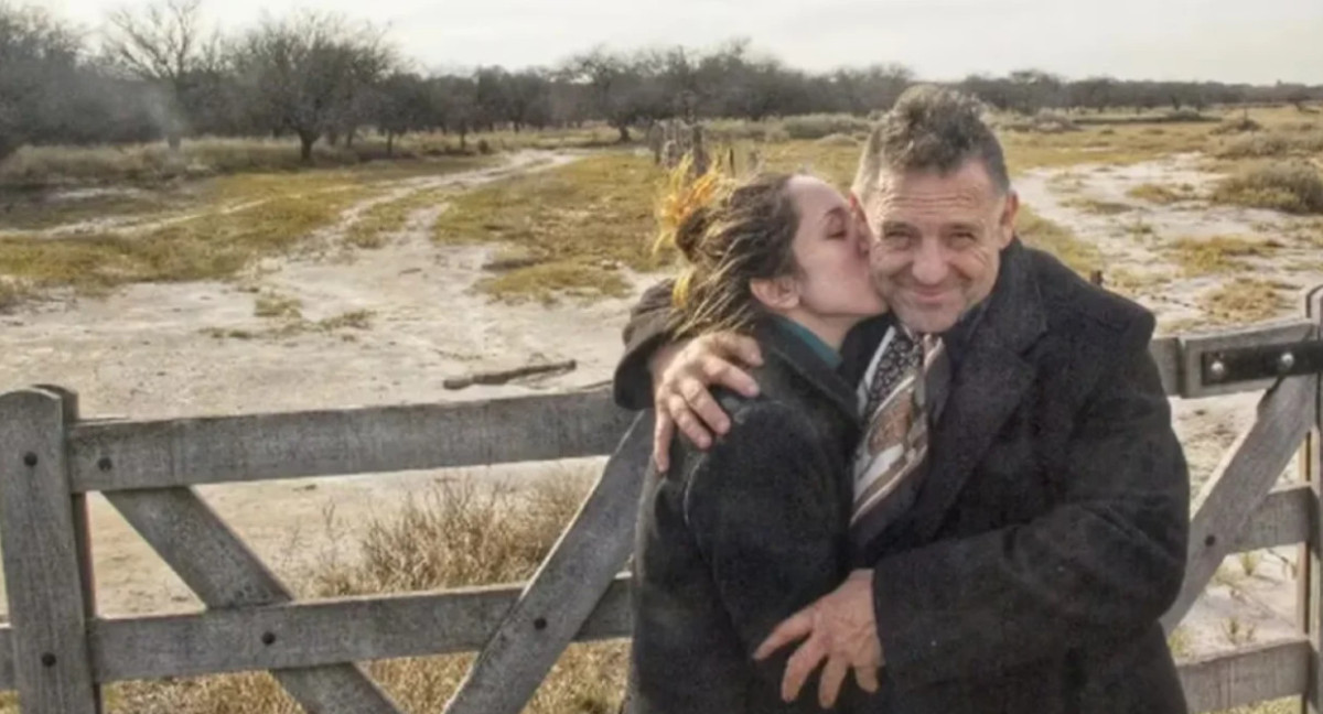 Ricardo Iorio y su hija. Foto: NA