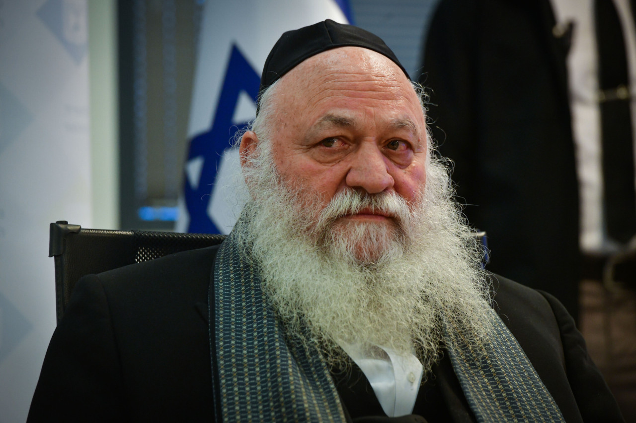 Yitzhak Goldknopf, ministro de Vivienda de Israel.