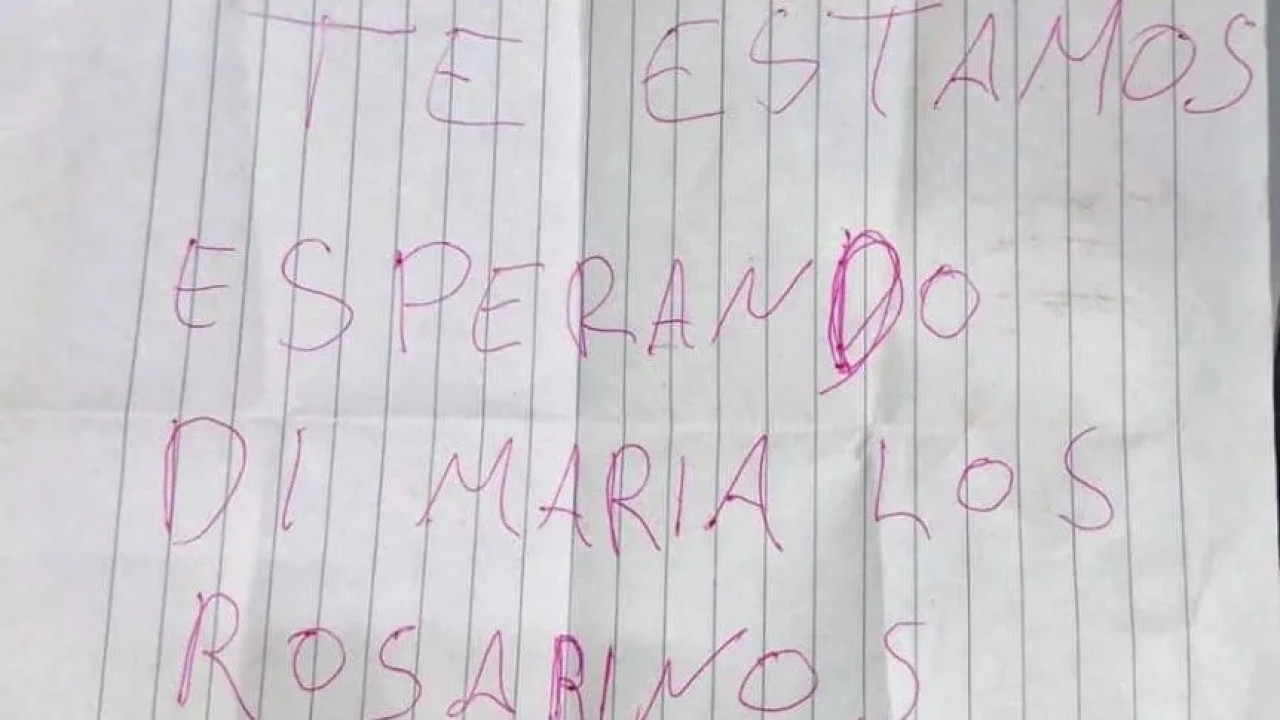 El mensaje que le dejaron contra a Ángel Di María. Foto: NA.
