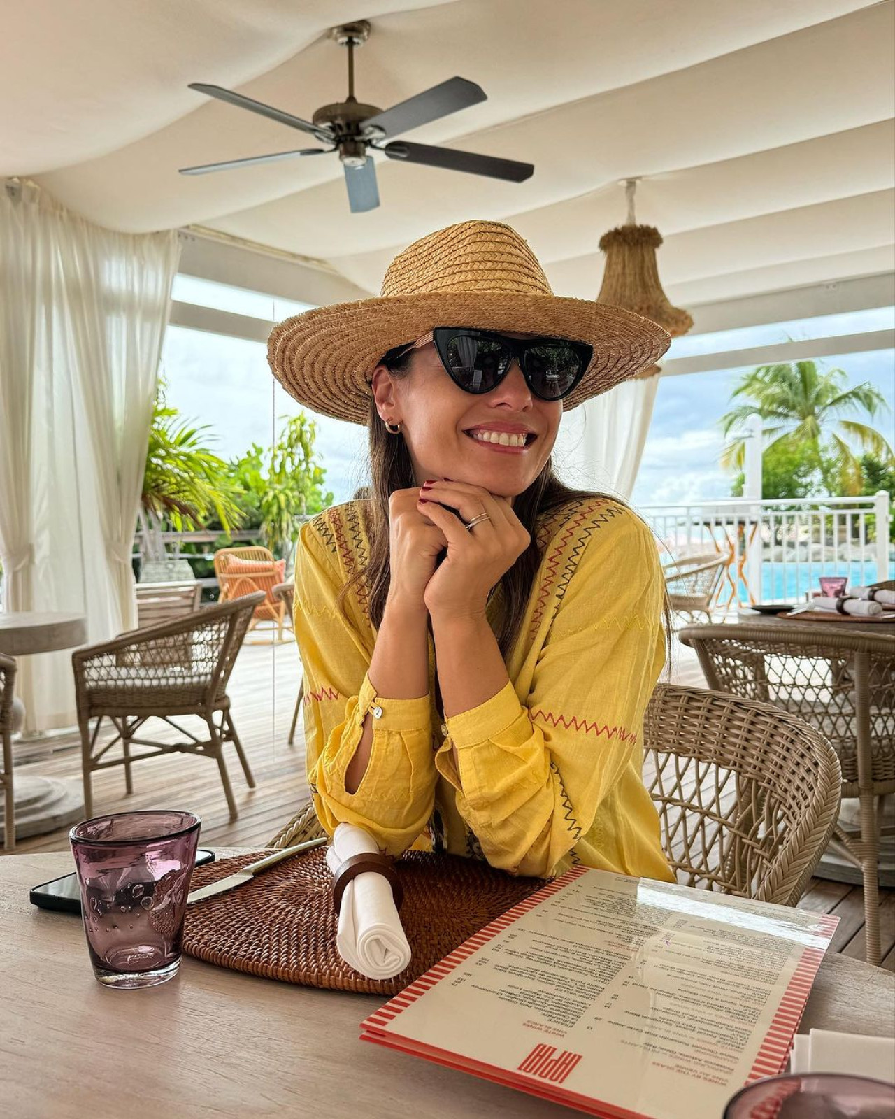 Pampita de vacaciones en el Caribe. Foto: Instagram.