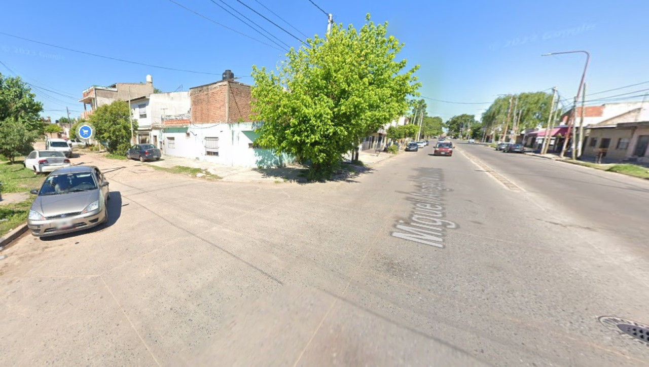 El cruce en Bernal donde se produjo el intento de robo. Foto: Captura.