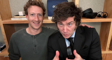 Javier Milei se reunió con Mark Zuckerberg. Foto: Instagram @javiermilei