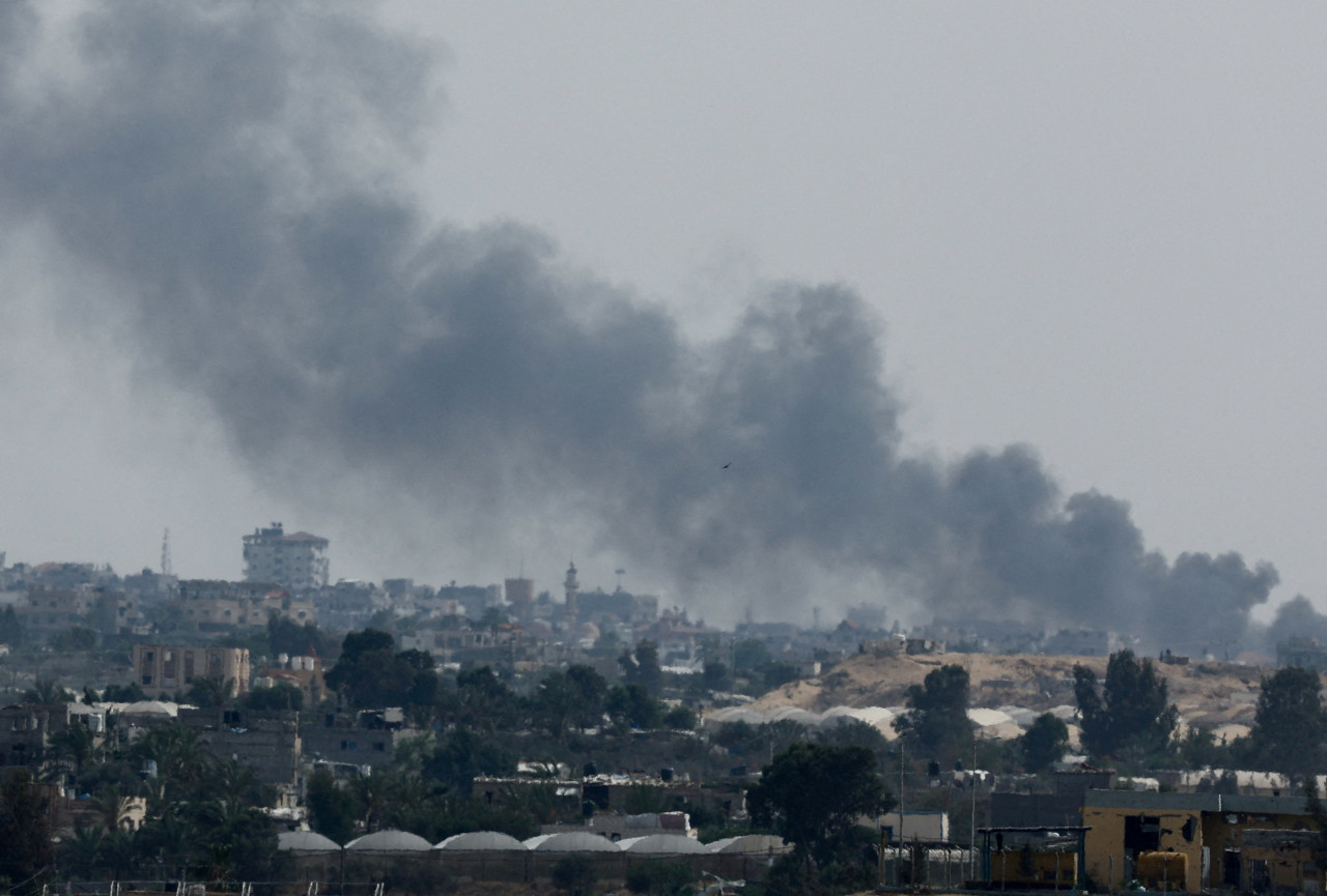 Bombardeos israelíes en Rafah. Foto: Reuters.