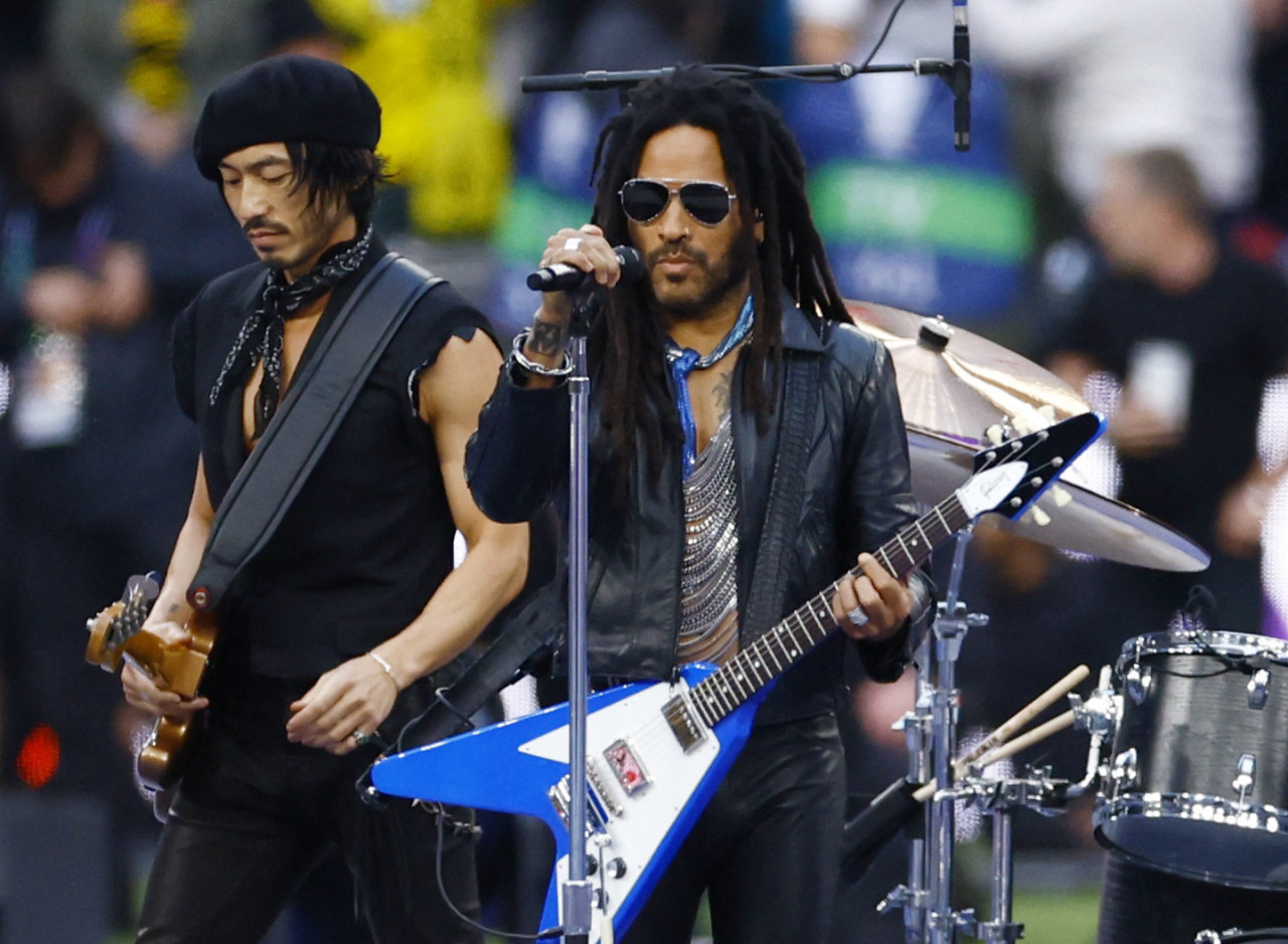 Show de Lenny Kravitz en Wembley. Foto: Reuters