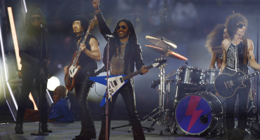 Show de Lenny Kravitz en Wembley. Foto: Reuters