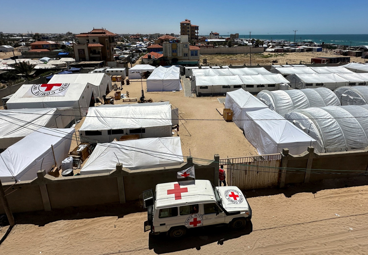 Crisis total en los hospitales de Rafah, Franja de Gaza. Foto: Reuters