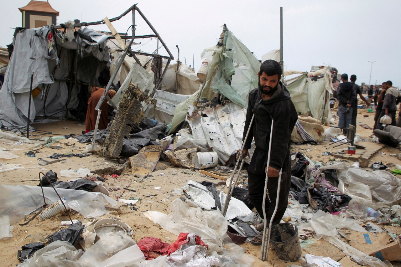 Crisis total en los hospitales de Rafah, Franja de Gaza. Foto: Reuters