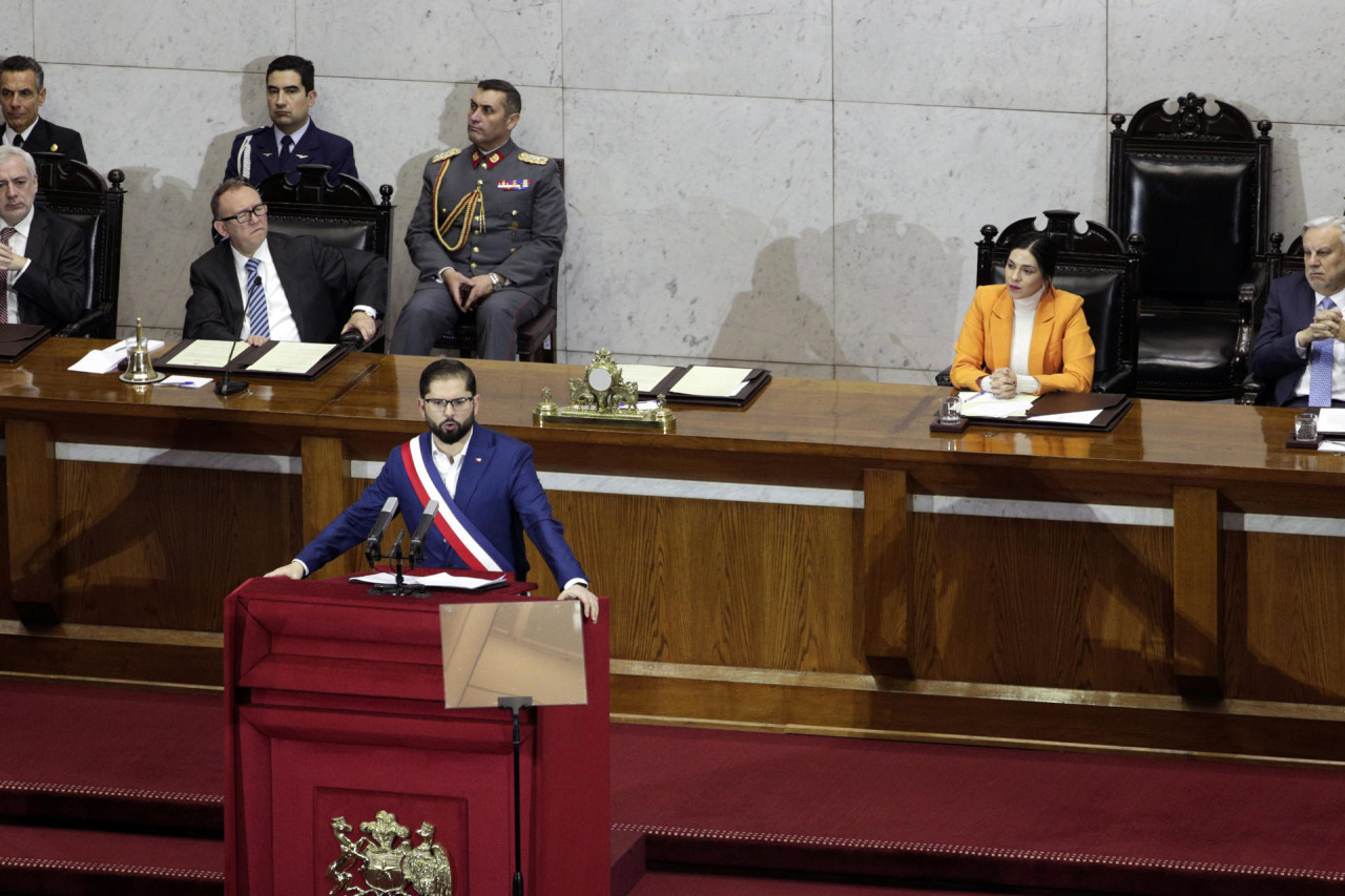 Discurso de Gabriel Boric, Chile. Foto: EFE