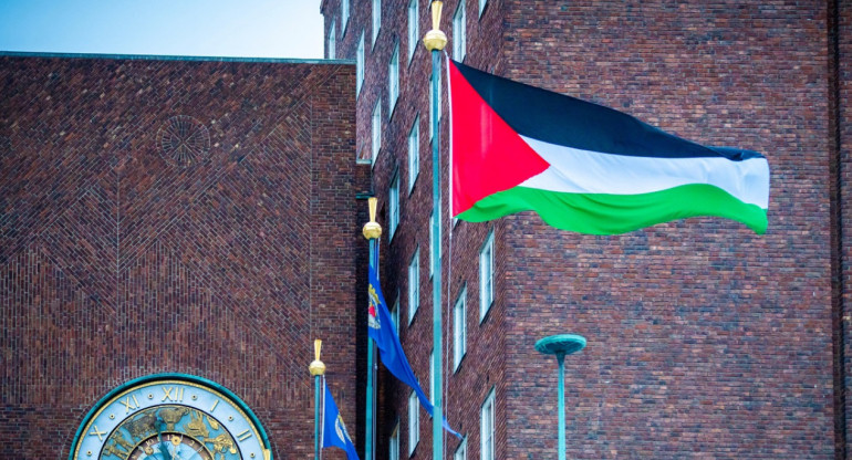 Bandera de Palestina. Foto: Reuters.