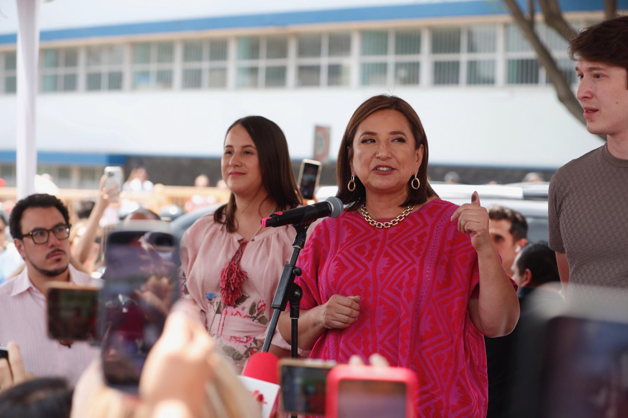 La candidata opositora a la Presidencia de México Xóchitl Galvez vota en las elecciones generales mexicanas. EFE