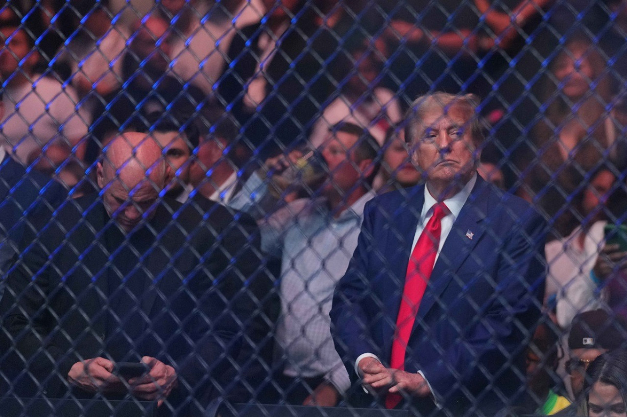 Donald Trump en un evento de la UFC. Foto: Reuters.