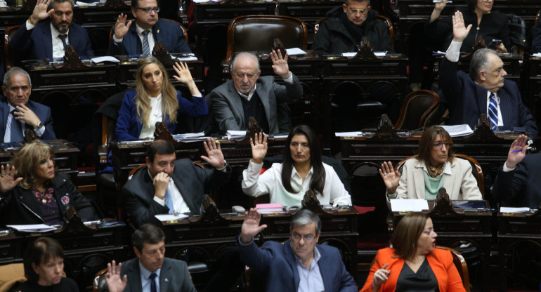 Debate en la Cámara de Diputados. Foto: NA.