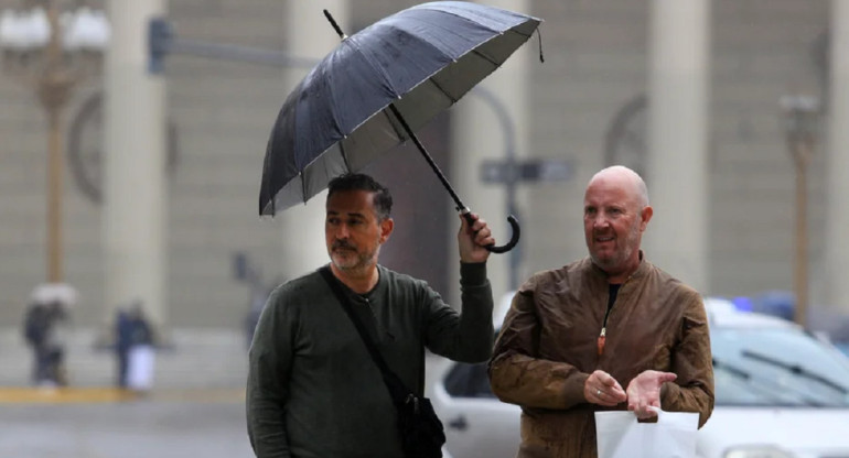 Lluvias en Buenos Aires. Foto: NA