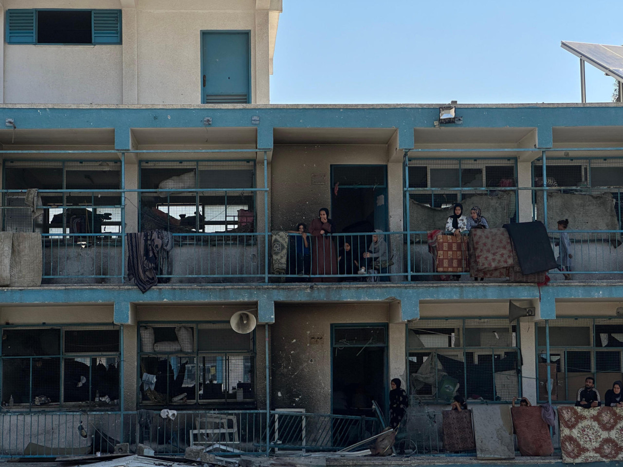 Israel atacó una escuela de la UNRWA. Foto: EFE