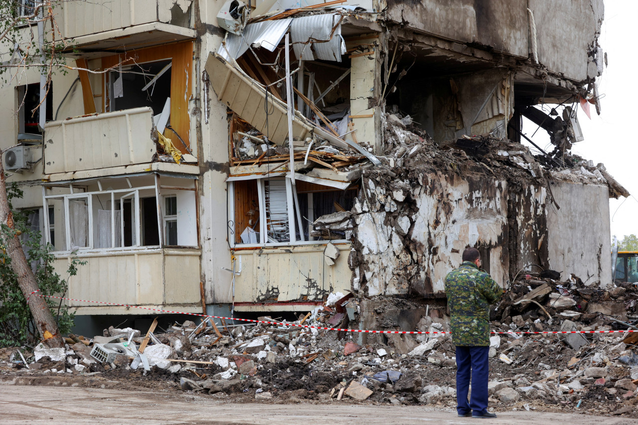 Ataques contra Belgorod, en Rusia. Foto: Reuters.