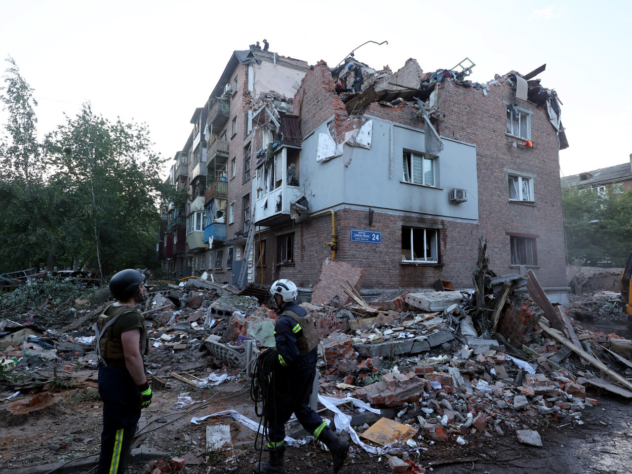 Ataques contra Belgorod, en Rusia. Foto: Reuters.