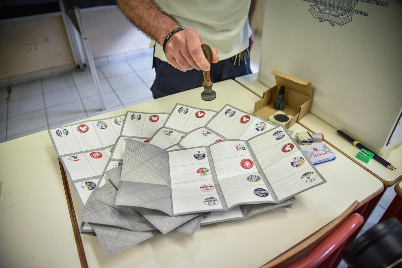 Votación en Italia. Foto: EFE.