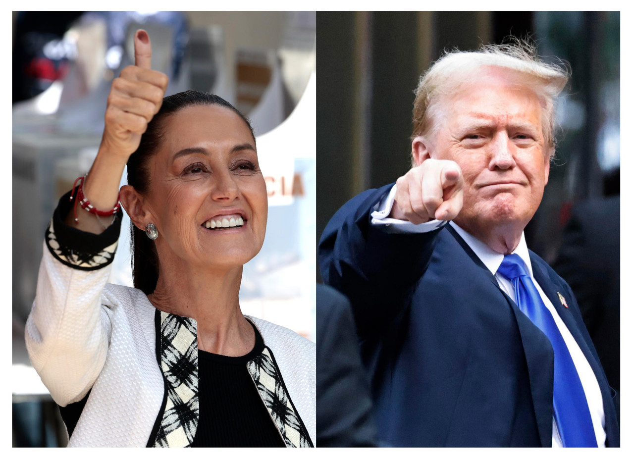 Claudia Sheinbaum y Donald Trump. Foto: EFE