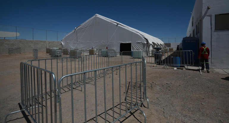 Nuevo albergue para migrantes en norte de México. Foto: EFE