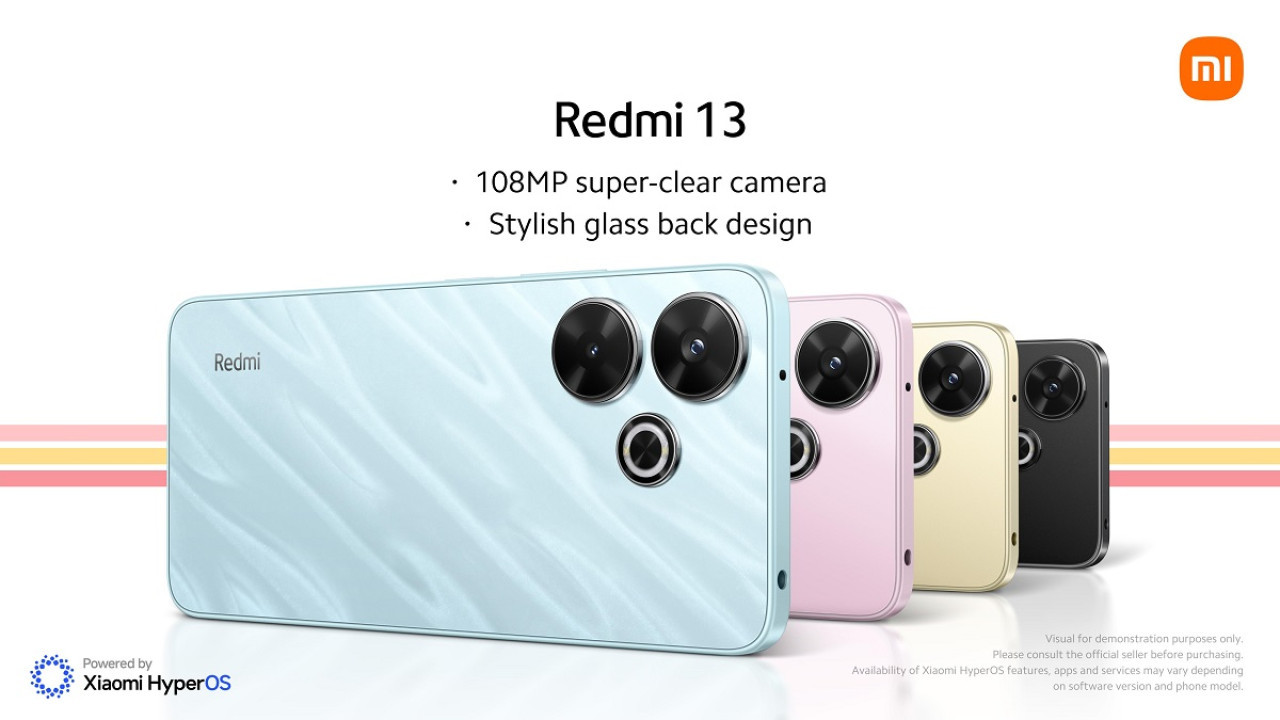 Los modelos del Xiaomi Redmi Note 13. Foto: X @Xiaomi.