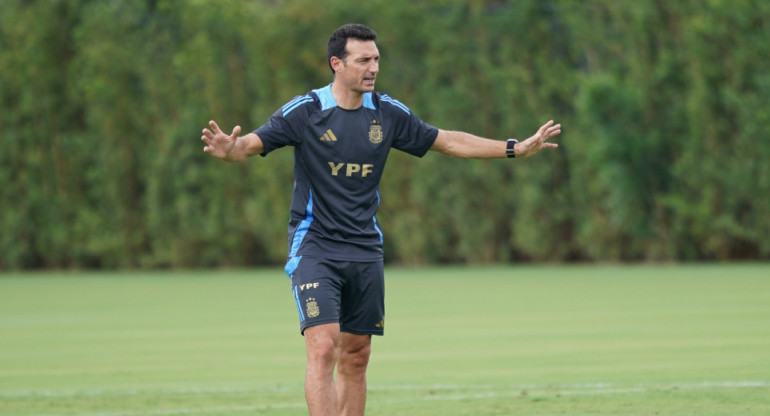 Lionel Scaloni; Selección Argentina. Foto: X @Argentina.