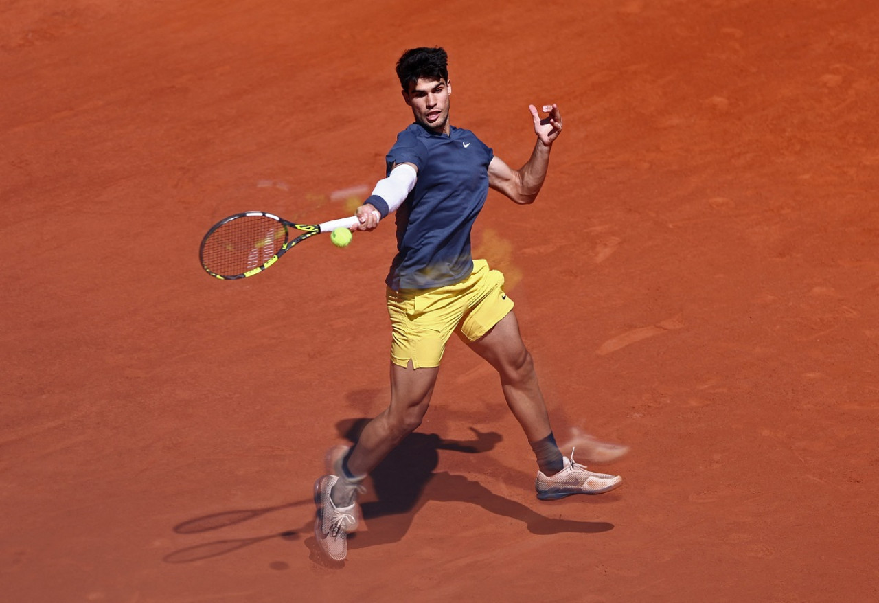 Carlos Alcaraz; Roland Garros 2024. Foto: Reuters.