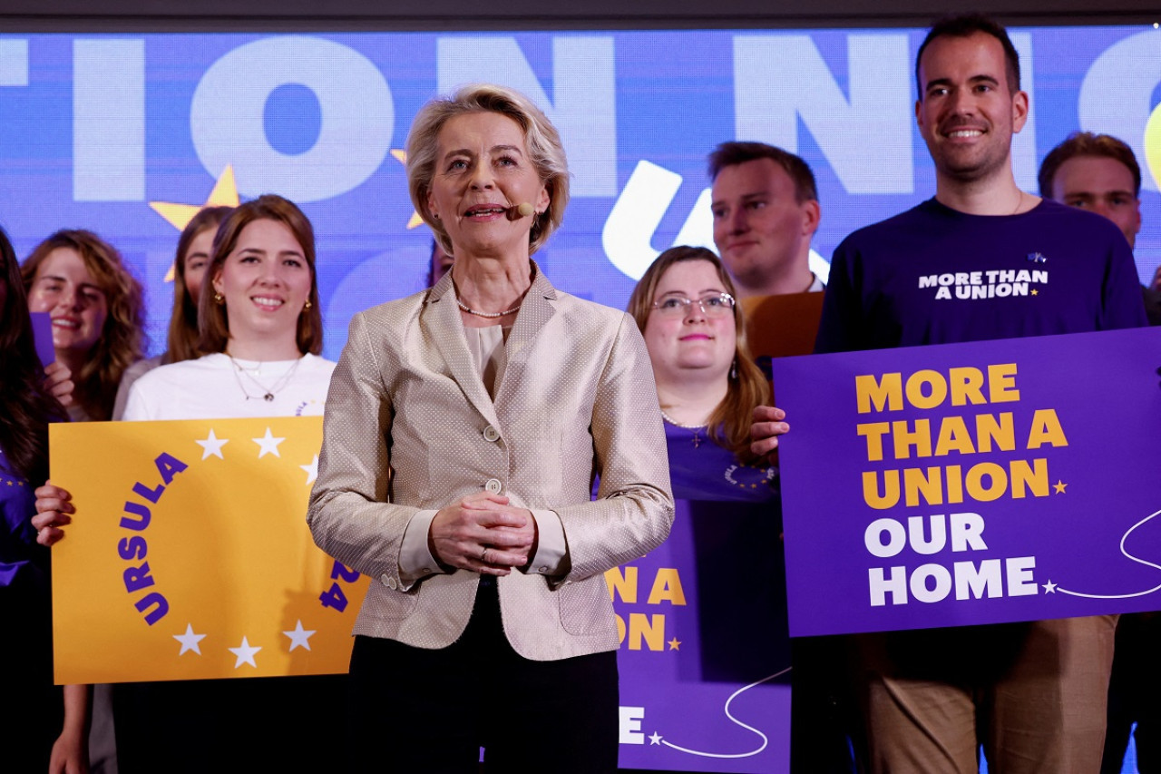 Ursula von der Leyen, presidenta de la Comisión Europea. Foto: Reuters.