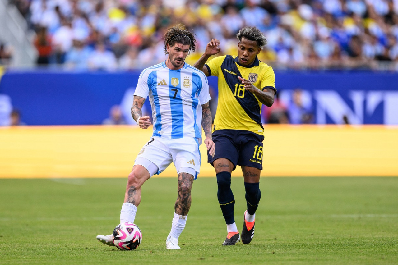 Rodrigo De Paul; Selección Argentina vs. Ecuador. Foto: Reuters.