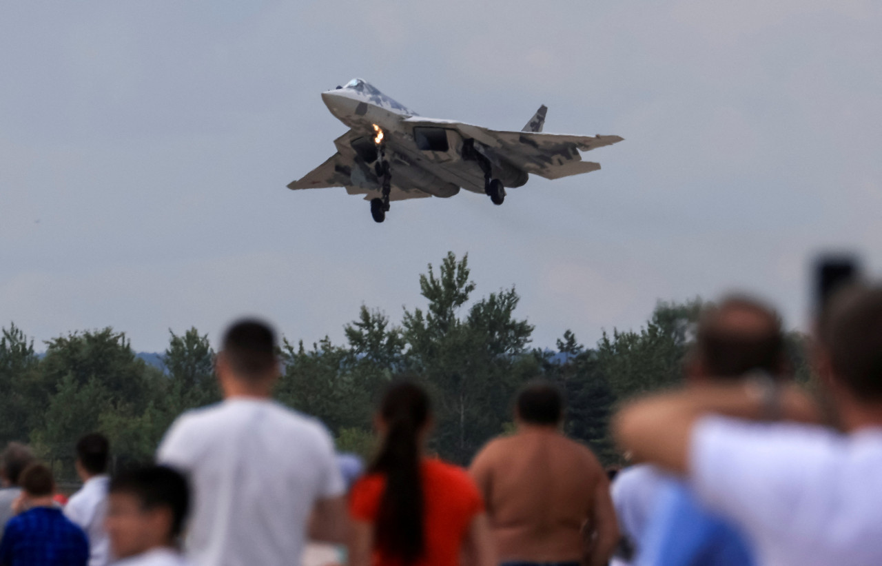 El avión de combate más moderno de Rusia. Foto: Reuters