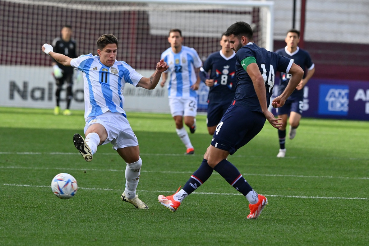 Giuliano Simeone; Selección Argentina Sub 23. Foto: X @Argentina.